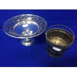 LOT OF SILVER PLATED WARE comprising ice bucket, wine cooler, set of cased carvers,