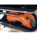 STRINGERS OF EDINBURGH VIOLIN IN CASE strings broken