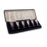 GEORGE V SILVER MINIATURE CUPS maker Henry Clifford Davis, Birmingham 1911-12,