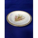 FOUR WORCESTER SERVING PLATES,