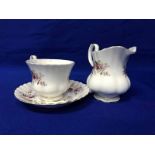 ROYAL ALBERT 'LAVENDER ROSE' PATTERN SIX SETTING TEA SERVICE comprising milk, sugar, six tea cups,