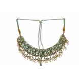 IMPRESSIVE SUITE OF EASTERN JEWELLERY comprising a high carat gold necklet formed by openwork links