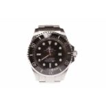 GENTLEMAN'S ROLEX OYSTER PERPETUAL DEEPSEA SEA-DWELLER STAINLESS STEEL AUTOMATIC WRIST WATCH the