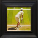 GRAHAM H D MCKEAN, MATCH POINT MURRAY oil on canvas, signed,
