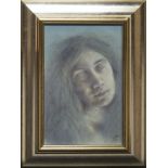 ROS GREEN, GIRL IN THE SHADOWS oil on board, signed,