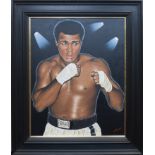 * GRAHAM MCKEAN, THE BOXER oil on canvas,