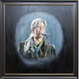 * BILL LIMOND, DAVID BOWIE oil on canvas,