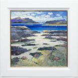 JAMES S DAVIS PAI RSW FRSA, THE WESTERN ISLES acrylic on panel,