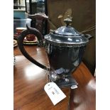 SILVER PLATED TEA SERVICE comprising teapot, coffee pot,