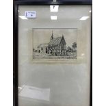 SCOTTISH SCHOOL, ST BRIDES, BOTHWELL etching, signed indistinctly in pencil Mounted,