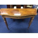 MAHOGANY CONSOLE TABLE OF FRENCH DESIGN