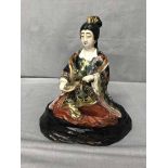 JAPANESE FIGURE OF A SEATED LADY