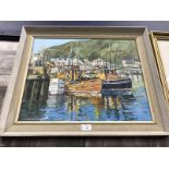 OIL HARBOUR SCENE BY C. M.