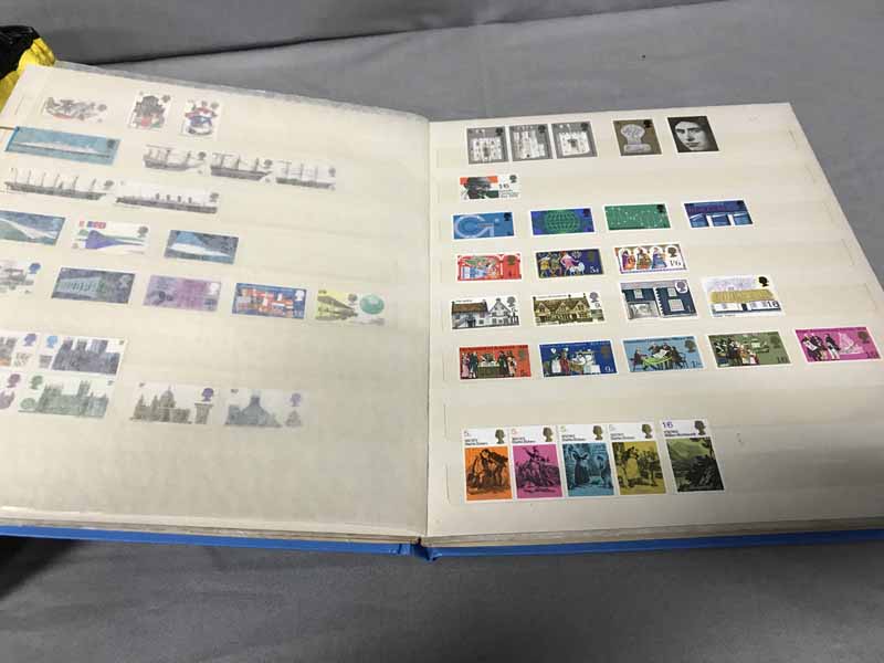 INTERESTING LOT OF STAMPS CONTAINED IN FOUR ALBUMS