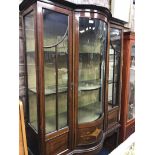 EDWARDIAN MAHOGANY INLAID DISPLAY CABINET