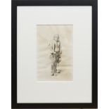 MORTIMER MENPES (1855 - 1938), BRETON PEASANT etching, signed in the plate 20cm x 14cm Mounted,