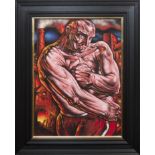 * PETER HOWSON OBE, THE POWER & THE GLORY pastel, signed and dated 2014 62cm x 47cm Mounted,