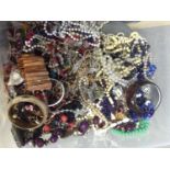 LARGE LOT OF VINTAGE AND MODERN COSTUME JEWELLERY