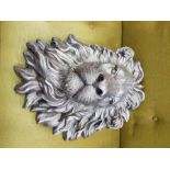 COMPOSITION WALL MOUNTING MODEL OF A LION'S HEAD 50cm high