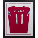 RYAN GIGGS AUTOGRAPHED MANCHESTER UNITED JERSEY the No.