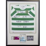 'LISBON LIONS' AUTOGRAPHED CELTIC FOOTBALL CLUB JERSEY signed by several players from the original