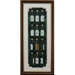 SET OF TWELVE COMMEMORATIVE 'LISBON LIONS' WHISKY MINIATURES commemorating the 30th anniversary of