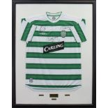 'LEGENDARY STRIKERS' AUTOGRAPHED CELTIC FOOTBALL CLUB JERSEY signed by Kenny Dalglish,