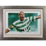 LIMITED EDITION PRINT OF HENRIK LARSSON - 'THE MAGNIFICENT 7' no.
