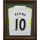 ROBBIE KEANE AUTOGRAPHED TOTTENHAM FOOTBALL CLUB JERSEY the No.