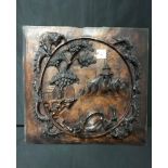 CHINESE CARVED WOOD PANEL