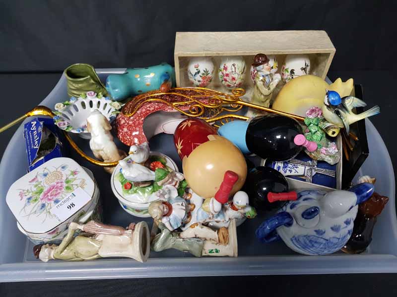 LOT OF CERAMIC FIGURES also other sundry ceramics and miscellaneous items