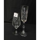 LOT OF EDINBURGH CRYSTAL GLASSES,