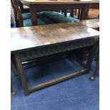 MODERN NEST OF TABLES together with a oak coal depot and a sofa table