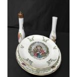TWO ROYAL DOULTON CHRISTMAS COLLECTORS' PLATES along with a Royal Worcester collectors' plate,