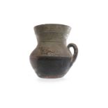 KOREAN EARTHENWARE JUG IN THE ANCIENT STYLE 18cm high;