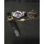 LOT OF MEN'S WATCHES and other related pieces of jewellery,