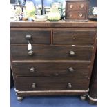 MID VICTORIAN CHEST OF DRAWERS