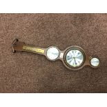 MAHOGANY WALL BAROMETER