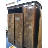 THREE DOOR MAHOGANY WARDROBE