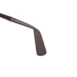 GOLFING INTEREST - BENT NECK PATENT PUTTER BY WILLIE PARK the hickory shaft stamped Wm Park,
