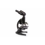 CARL ZEISS 'JENA' MICROSCOPE in black enamel, serial number 280399,