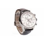 GENTLEMAN'S TAG HEUER CARRERA STAINLESS STEEL AUTOMATIC WRIST WATCH the round dial with applied