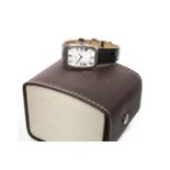 LADY'S BAUME & MERCIER EIGHTEEN CARAT WHITE GOLD WRIST WATCH the white dial with Roman numerals in