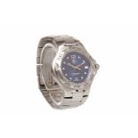 GENTLEMAN'S TAG HEUER KIRIUM STAINLESS STEEL QUARTZ WRIST WATCH the round blue dial with dot hour