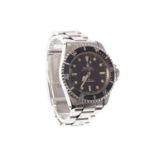 GENTLEMAN'S ROLEX OYSTER PERPETUAL SUBMARINER STAINLESS STEEL WRIST WATCH the round black dial with