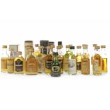 LARGE LOT OF SINGLE MALT SCOTCH WHISKY MINIATURES To include Benromach 12yo, Glenfarclas 105,