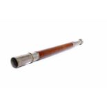 BRASS AND LEATHER SINGLE DRAW TELESCOPE