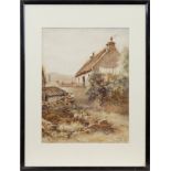 WILLIAM WOOLARD (SCOTTISH fl 1883 - 1908), THE HIGHLAND MAN'S HOME watercolour on paper,