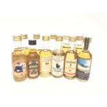 LOT OF 53 MINIATURES Predominantly Blended Scotch Whisky.