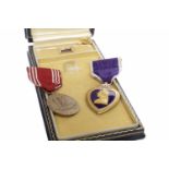 AMERICAN WORLD WAR TWO PURPLE HEART MEDA